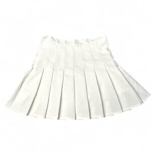 White Pleated Tennis Skirt
